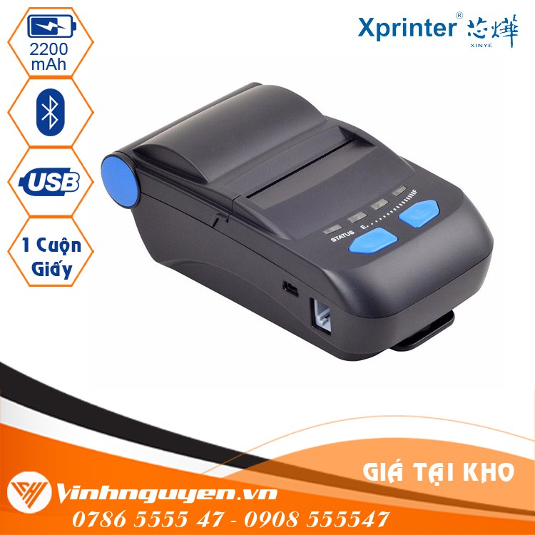 Máy in bill Viettel Pay Pro - Xprinter P300 - Kết nối Bluetooth dùng cho Goviet, Grap, Now