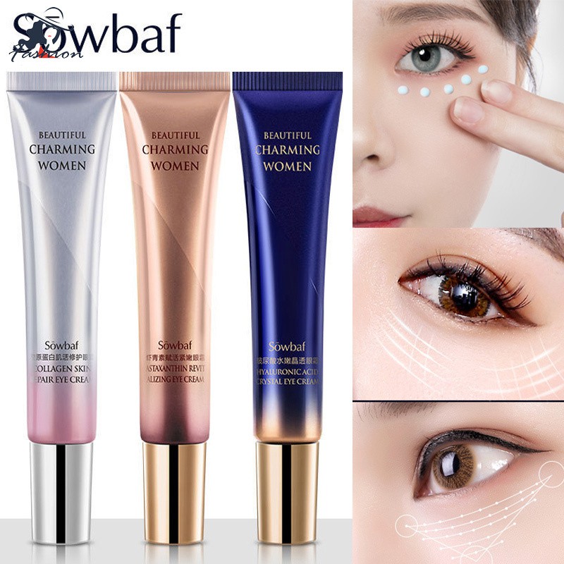 [Hàng mới về] Kem dưỡng da mắt Hyaluronic Acid làm săn chắc chống nếp nhăn quầng thâm