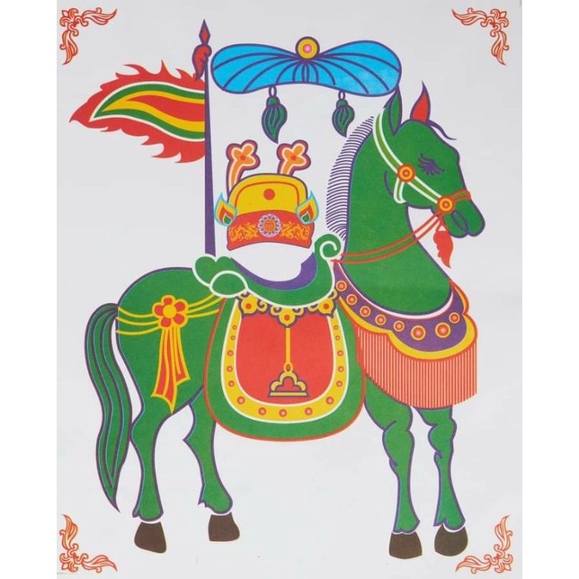 100 Tranh Ngựa mã năm màu