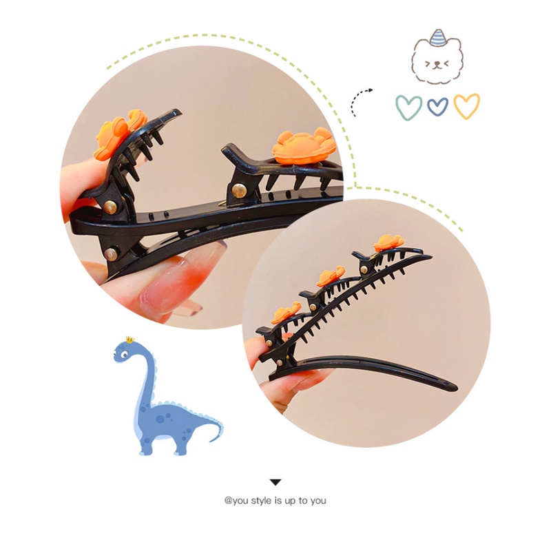 Kẹp Tóc Hình Gấu Hai Lớp Bện Dây Thời Trang Hàn Quốc Cao Cấp