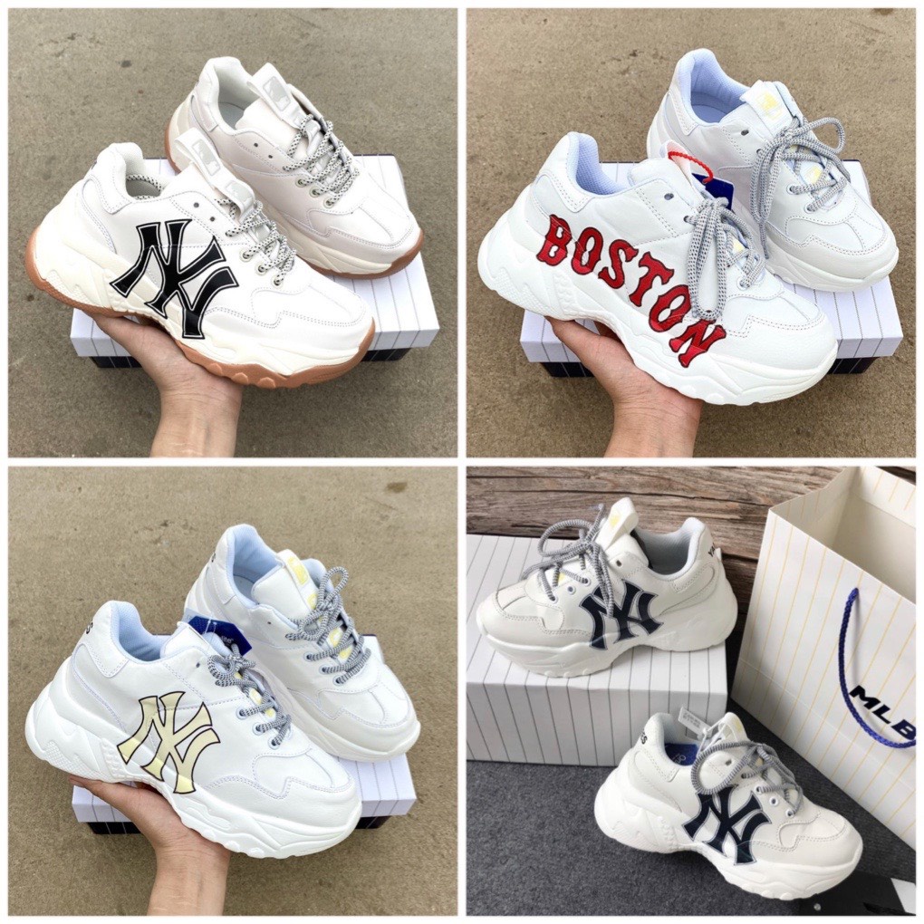 Giày MLB boston ny độn đế tăng chiều cao thể thao sneaker Hot Trend [Full box, Full bill] | BigBuy360 - bigbuy360.vn