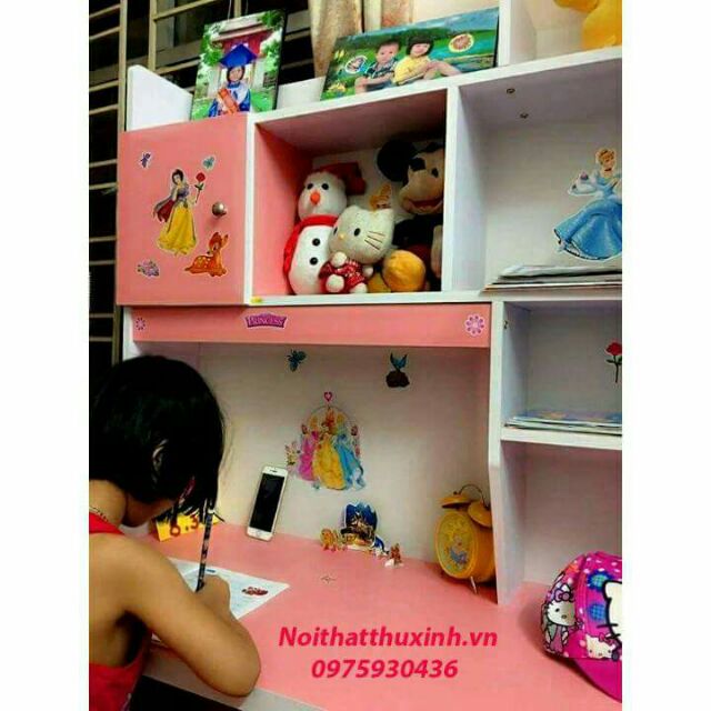 Bàn học giá Sách 1m*1.55m, nhiều màu,  cho trẻ,  chỉ ship hà nội