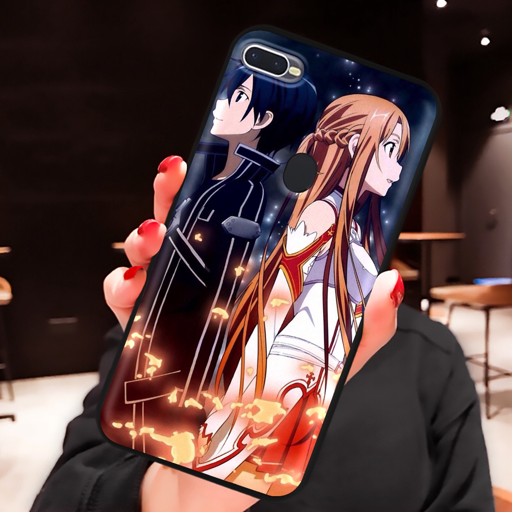 Ốp Điện Thoại Mềm Họa Tiết Anime Sword Art Cho Oppo Realme 3 5 Q Reno 2 10x Z A5 A9 Pro 2020