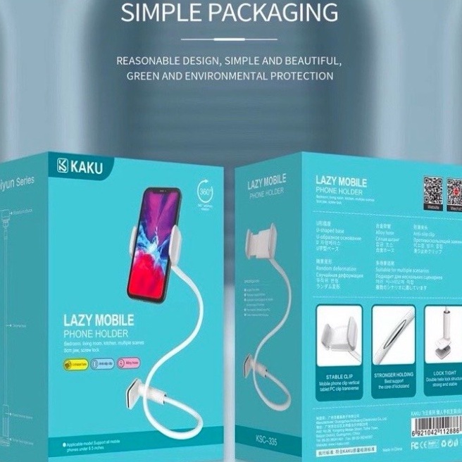 Giá đỡ điện thoại,Kẹp điện thoại đầu giường,xoay 360độ ,đa năng,KAKU KSC-335