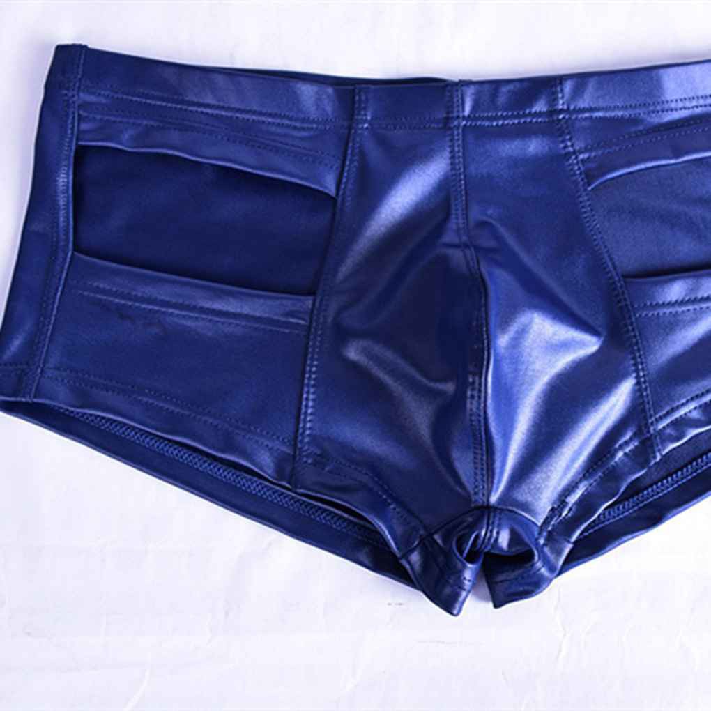 Quần lót boxer nam giả da có thể dùng để đi bơi