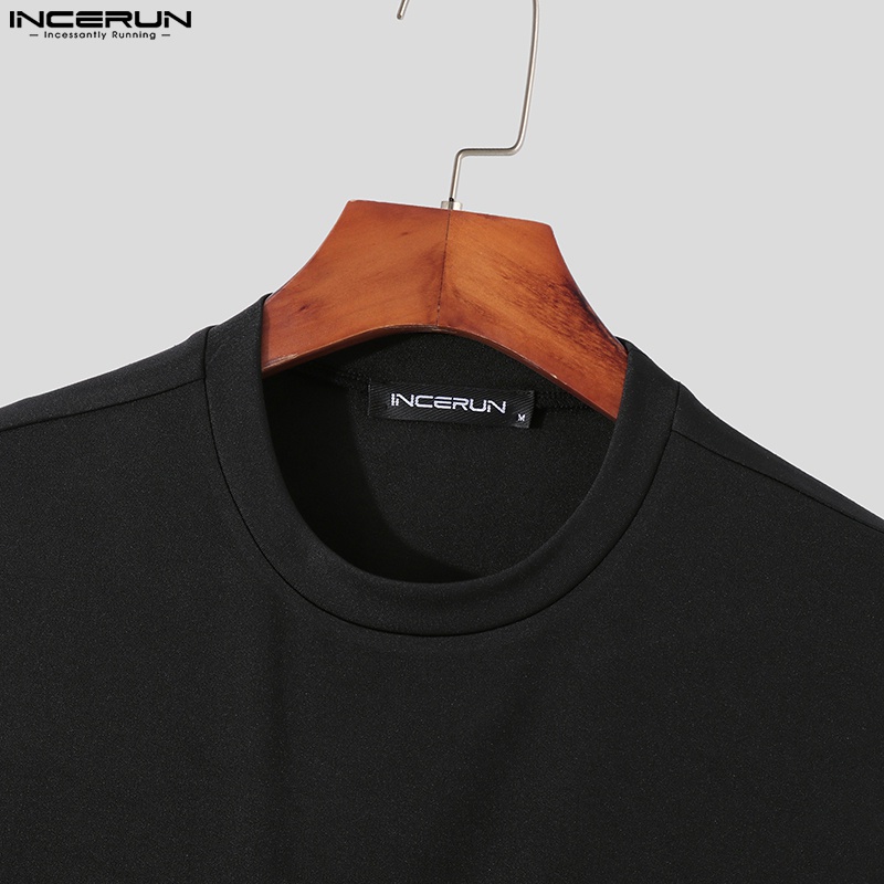 INCERUN Áo Thun Ba Lỗ Thời Trang Dành Cho Nam