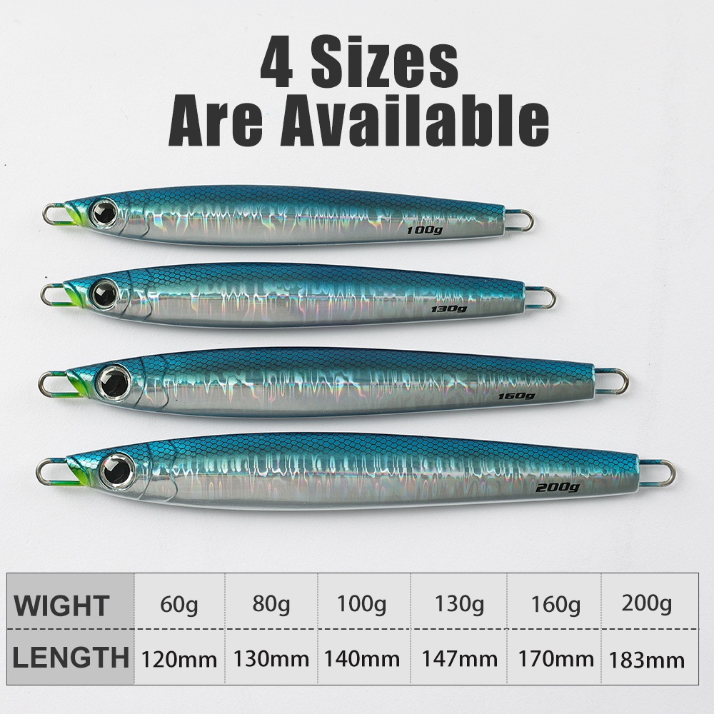 Mồi Giả Câu Cá Bằng Kim Loại 100g 130g 160g 200g