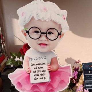 Khung ảnh chipi để bàn ghép mặt theo yêu cầu