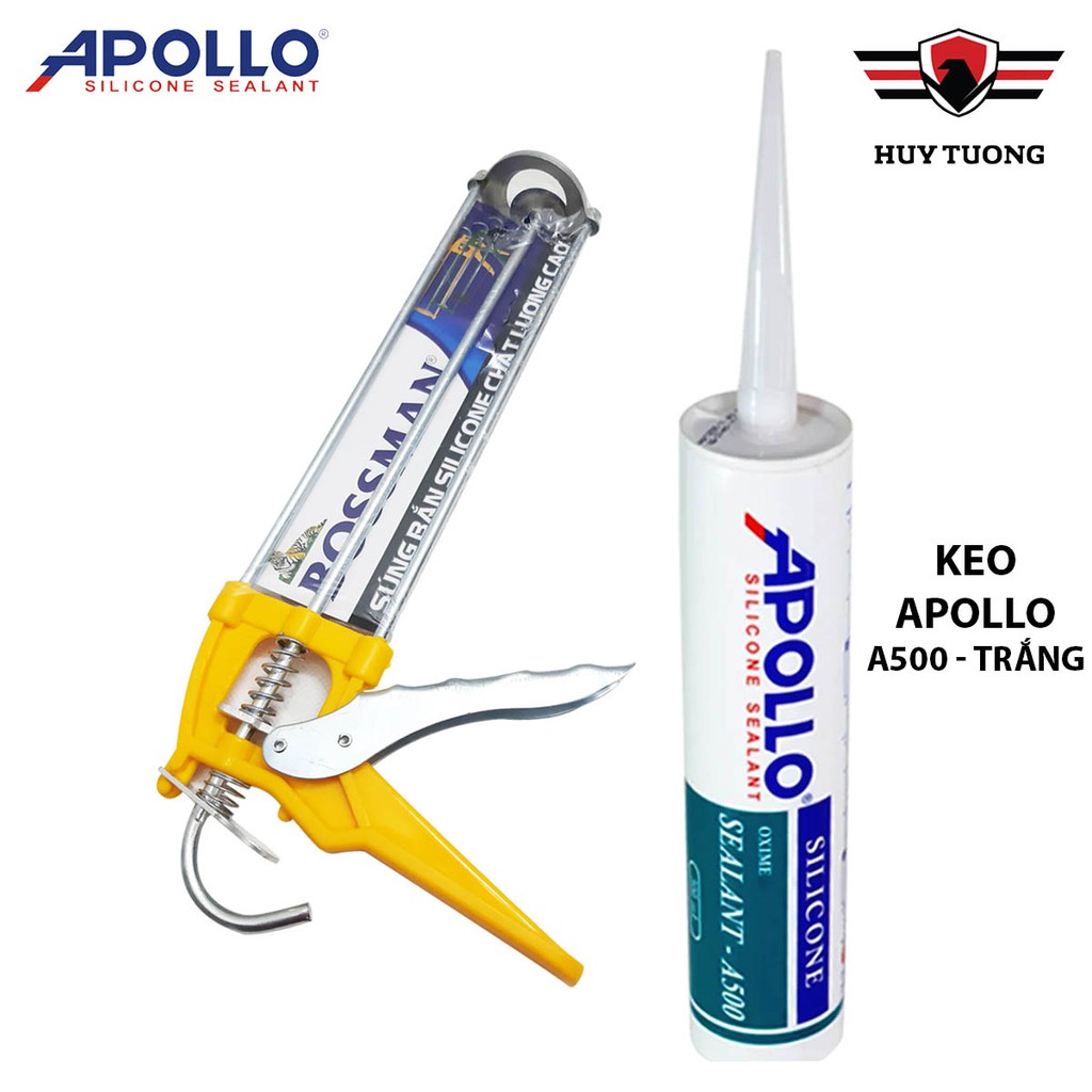 Keo Dán Silicon Apollo + dụng cụ bắn keo - Huy Tưởng