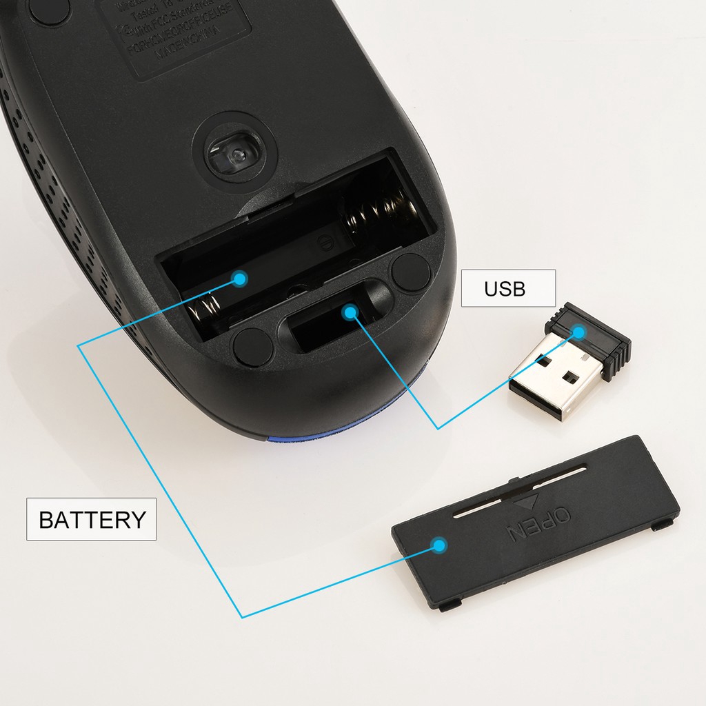 Chuột Quang Không Dây 2.4g Cho Pc/Laptop | BigBuy360 - bigbuy360.vn