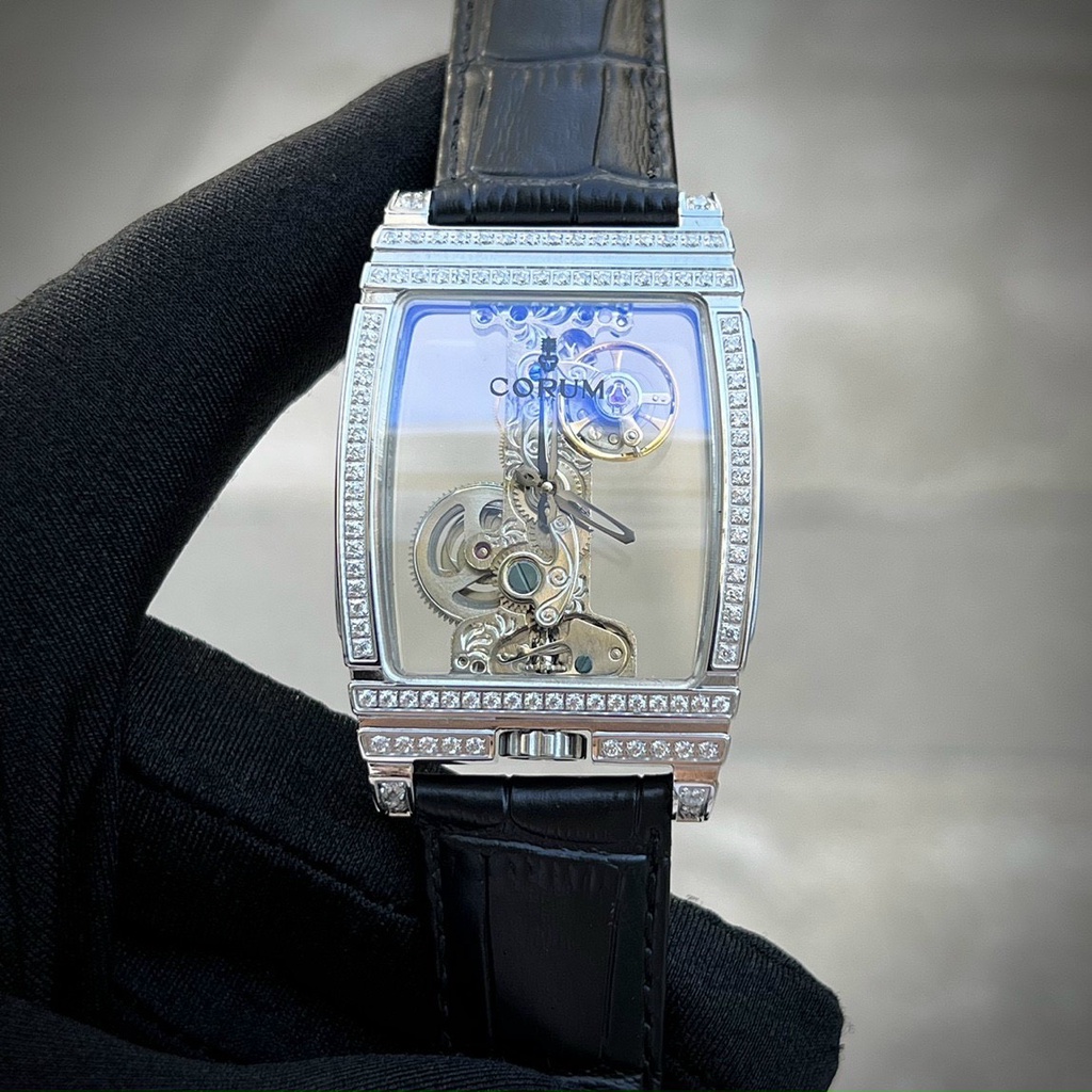 Đồng Hồ Nam Corum lộ cơ 2 mặtt - AUTOMATIC , Mặt 40mm , Chống Nước- Bảo Hành 24 Tháng