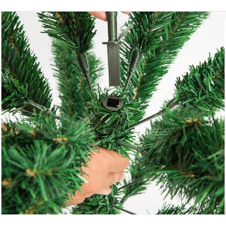 Cây thông noel màu xanh (chưa gồm set phụ kiện trang trí)