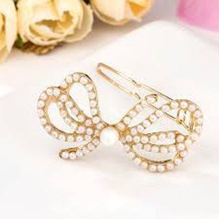 Kẹp Tóc Hạt Châu Kiểu Hàn Quốc Sang Chảnh