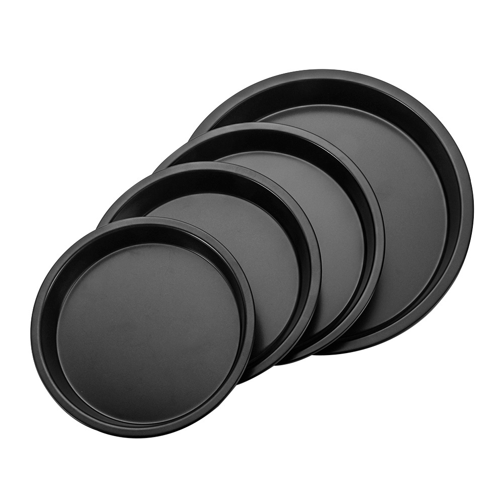 Khay Nướng Bánh Pizza Bằng Thép Carbon Màu Đen Chống Dính