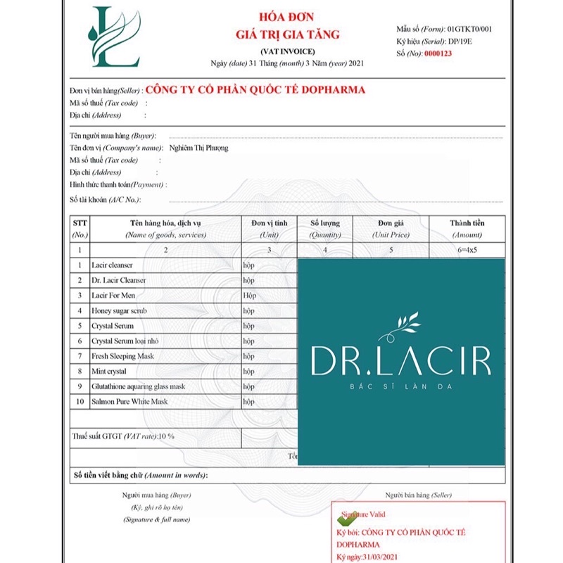 Viên uống trắng da Glutathion 600 Dr lacir giúp mờ nám, hỗ trợ làm đẹp da, tăng cường nội tiết tố nữ estrogen