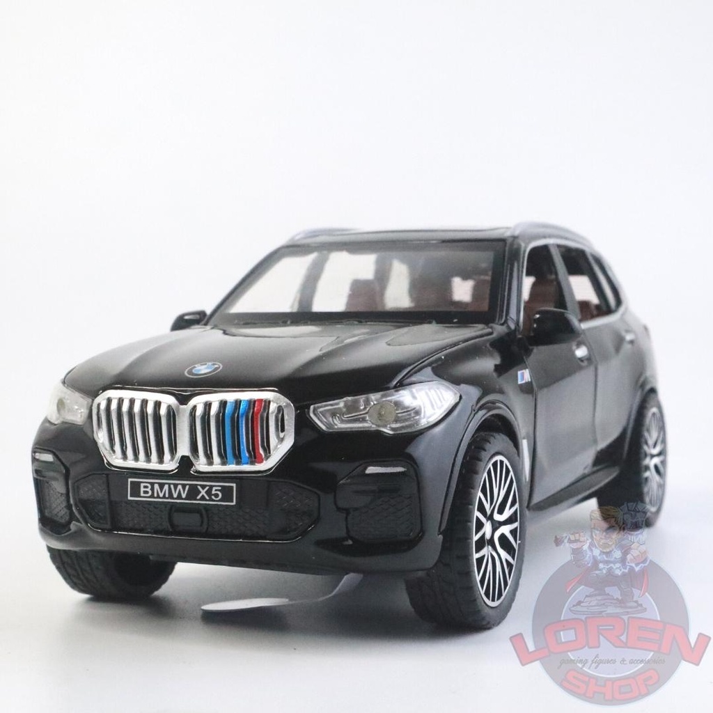 Mô hình ô tô kim loại BMW X5 tỷ lệ 1:32, xe SUV hạng sang có đèn còi mở full cửa cốp xe - Lorenshop