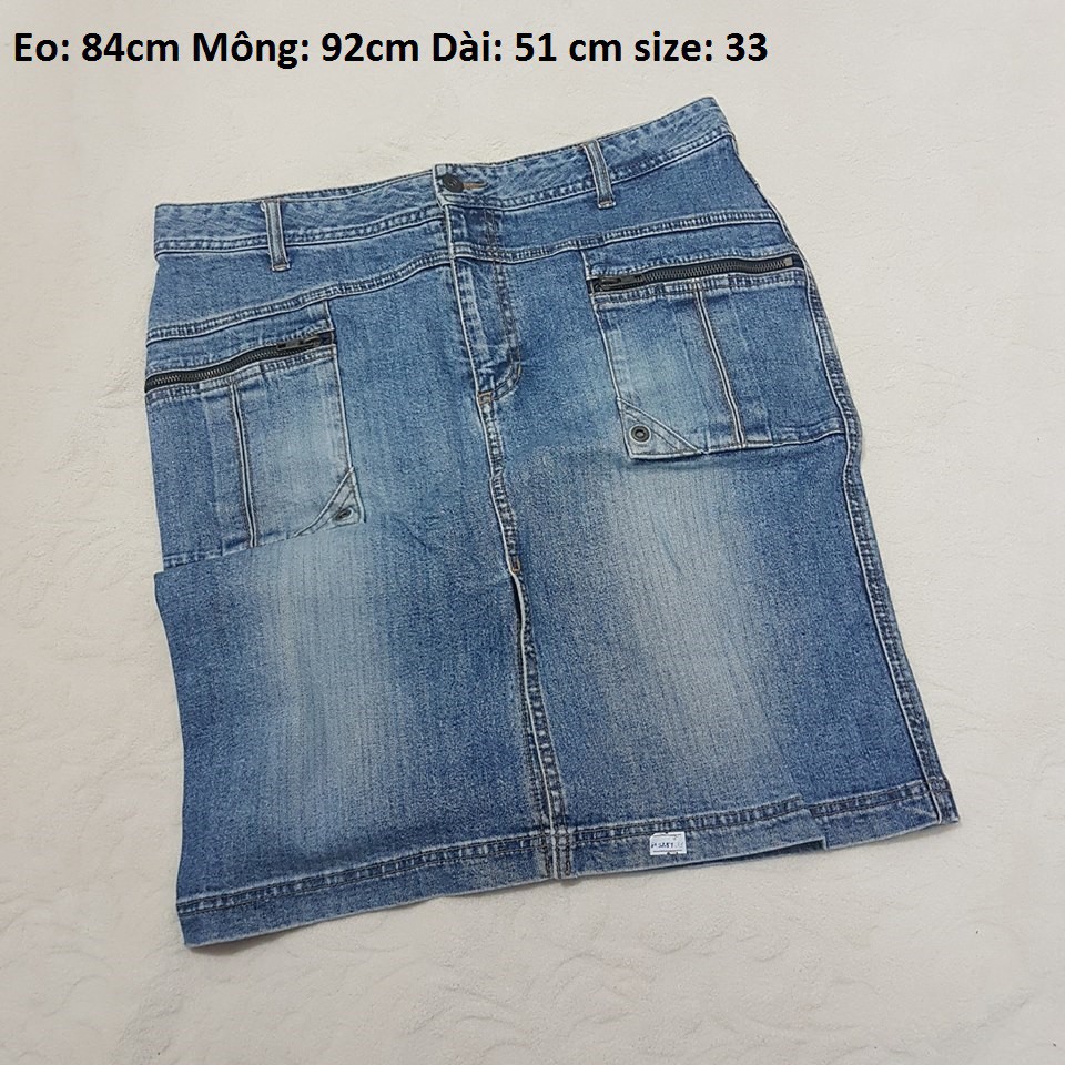 Chân váy Jeans bigsize(58kg - 60kg)