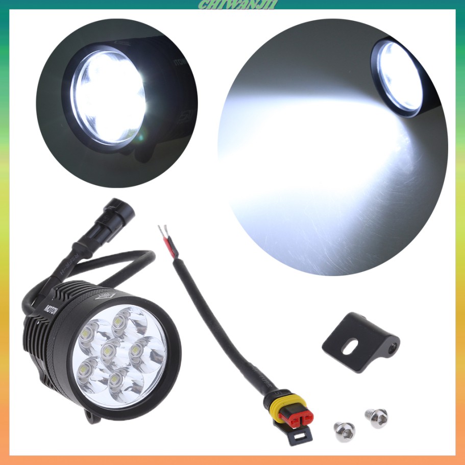 Đèn Pha Led 4 Bóng 12v 7000k Cho Xe Máy