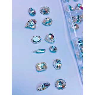 Set đá khay P.T.Trang mix số lượng 60v trang trí móng tay
