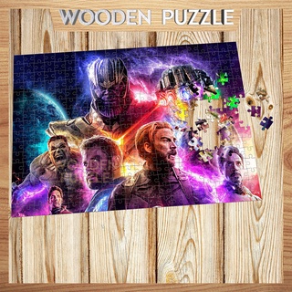 [MADE IN VIET NAM] Tranh xếp hình gỗ Marvel Comics  Avengers Thanos 300 - 500 mảnh ghép,bộ ghép hình,bộ xếp hình WP171