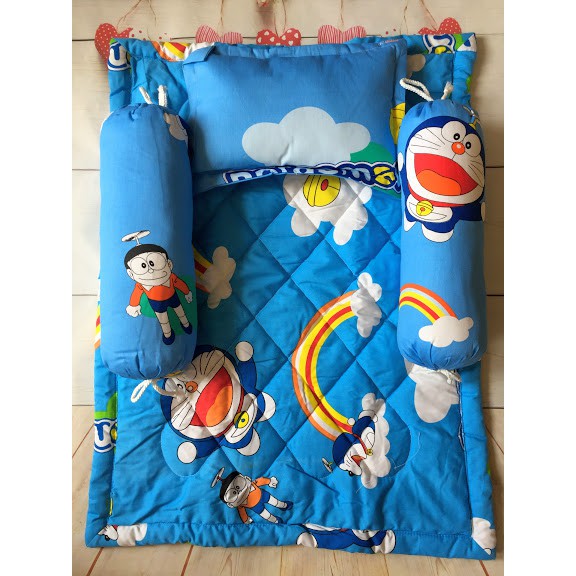 Bộ nệm gối (chăn gối) COTTON cho bé từ sơ sinh đến 2 tuổi