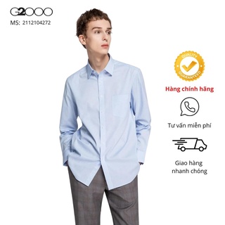 Áo Sơ Mi Nam G2000 (2112104272) Tay Dài Màu Xanh