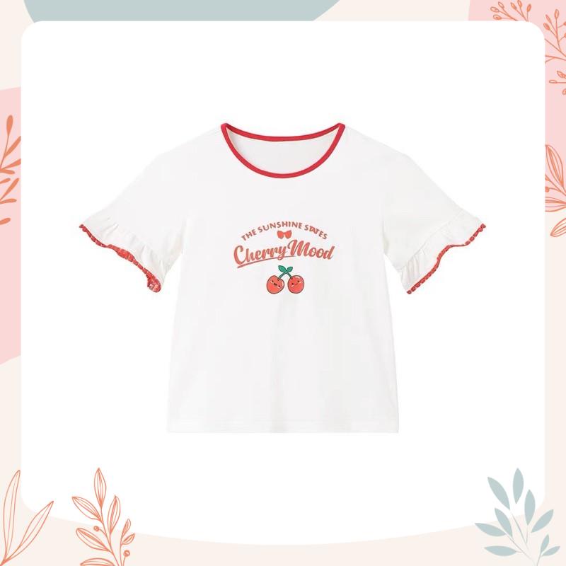 Áo cherry trắng