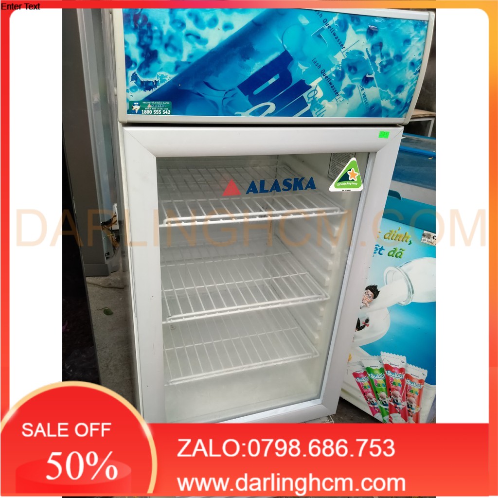 LH 0798.686.753 tủ mát alaska 150l ( Đồ cũ chỉ bán ở HCM)