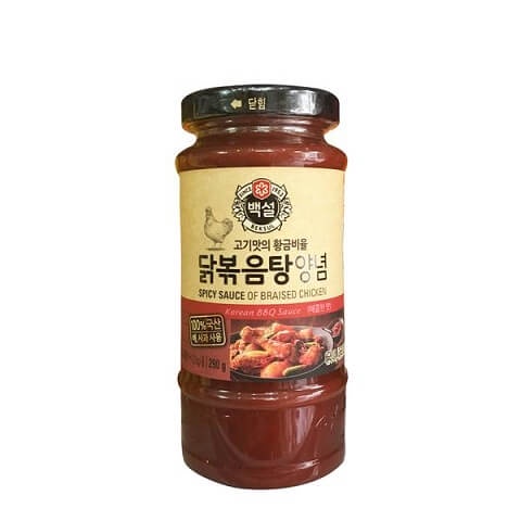 Sốt Ướp BBQ Gà Xào Cay Hàn Quốc BEKSUL Hũ 290G