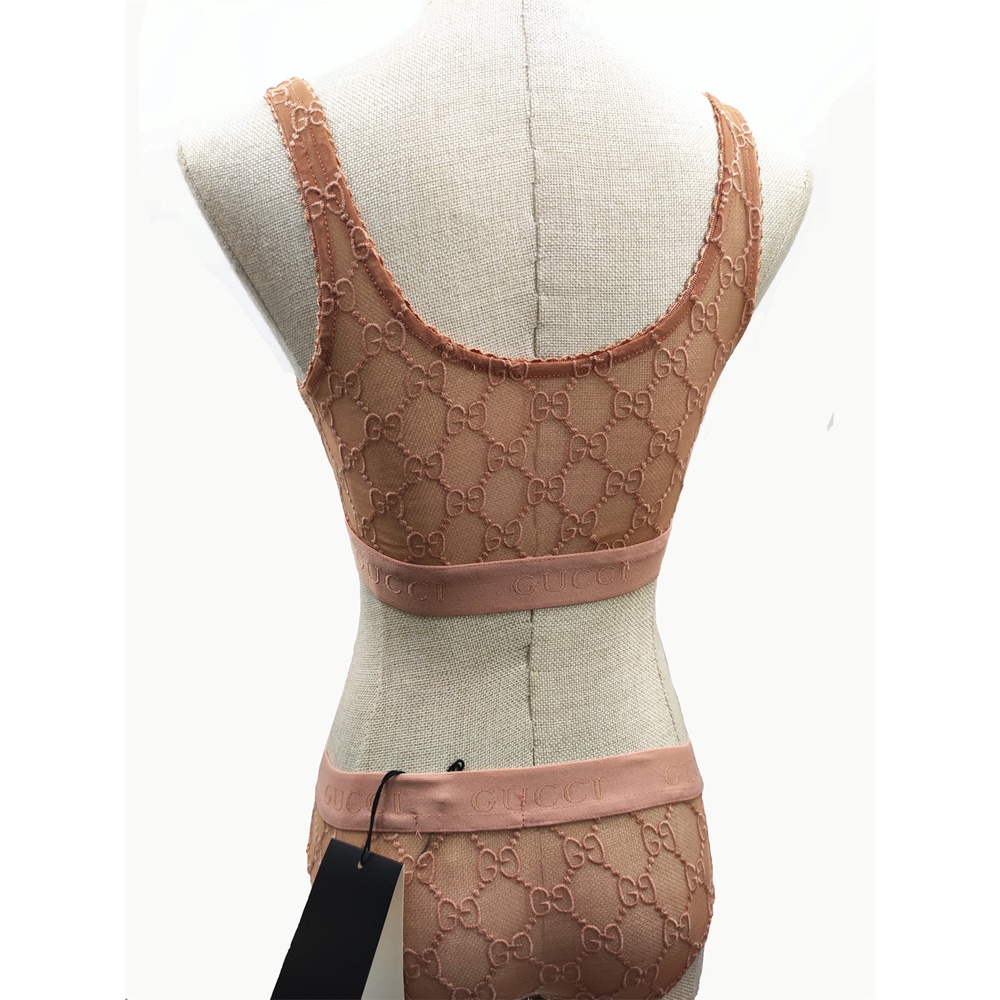 Bộ Đồ Lót Vải Tuyn Rộng GG Cổ Điển