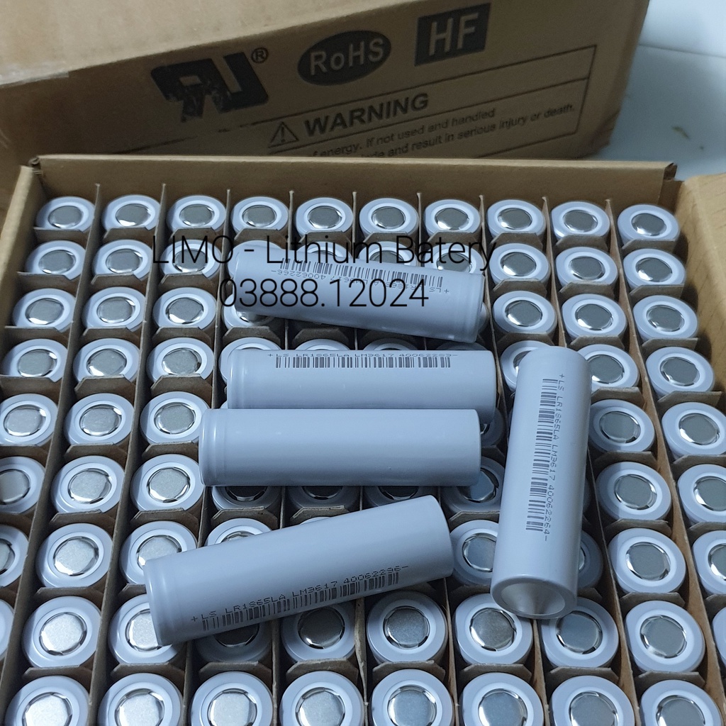 Combo 2-5 Cell pin Chính hãng Lishen xám, pin sạc 18650, MỚI dòng xả cao 20A. Thay pin máy khoan, xe điện, dự phòng-LIMO