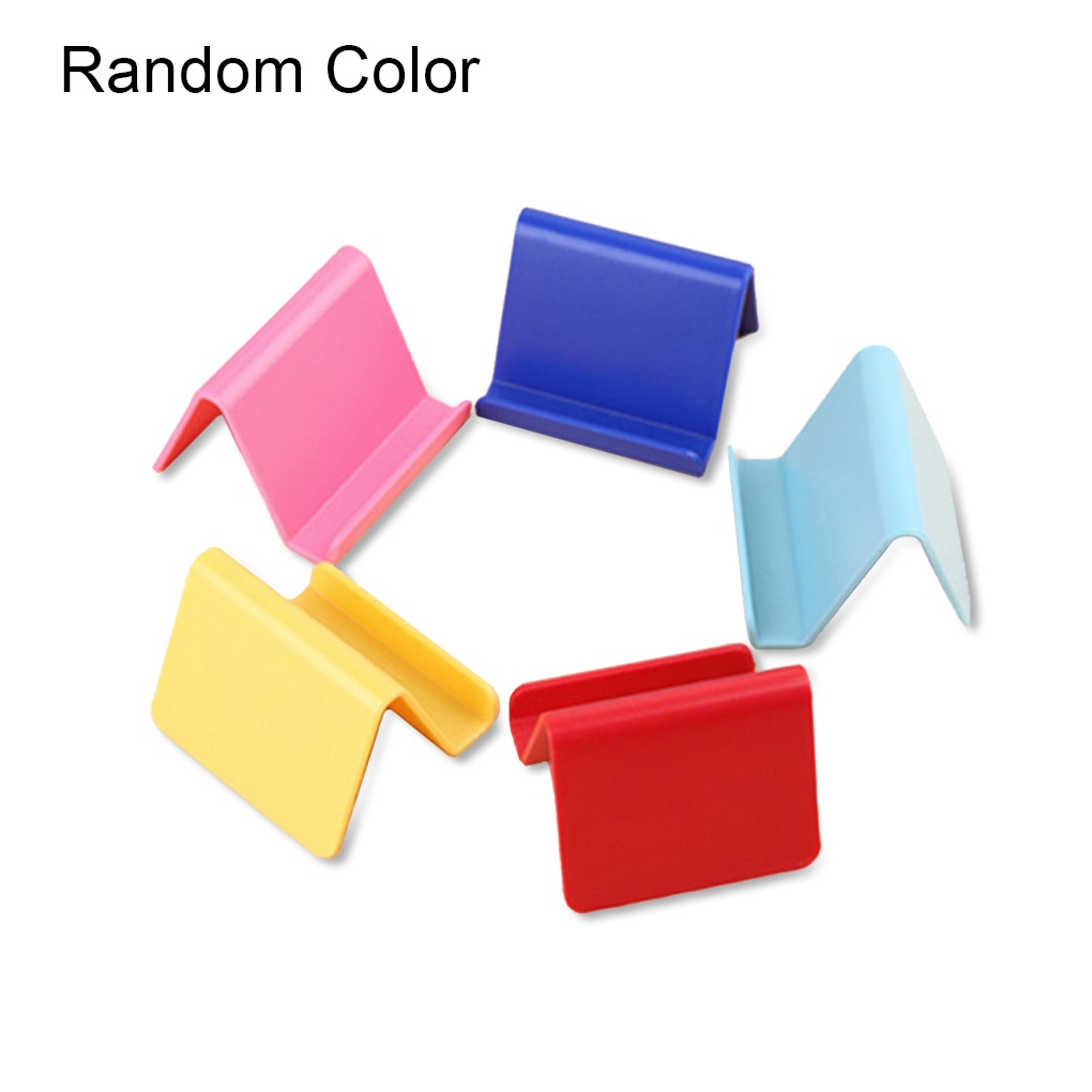 [Coco] Color Random Mobile Phone Plastic Mount Stand Universal Office Apartment Portable Scratch Proof Bracket