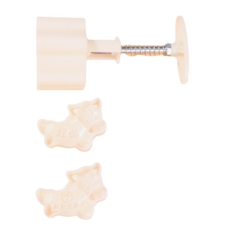 Bộ Khuôn Nhấn Làm Bánh Trung Thu 50~75g 3 Kiểu Khác Nhau