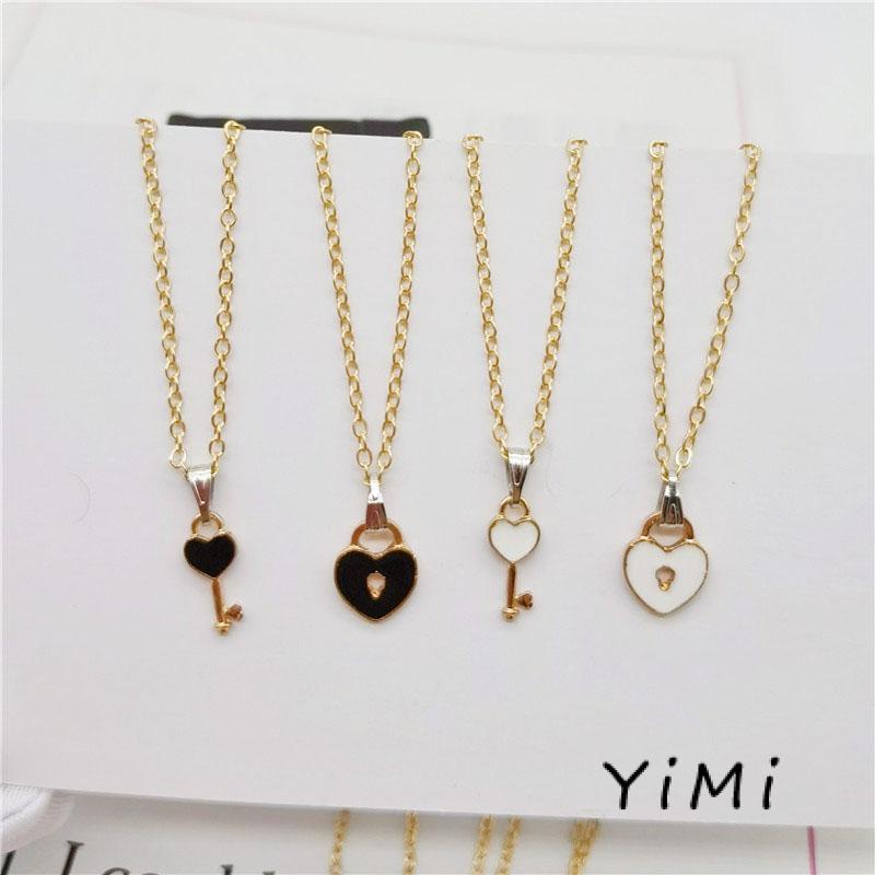 🔥🔥🔥 Vòng cổ cặp đôi hình dạng chìa khóa tình yêu bằng vàng cổ điển