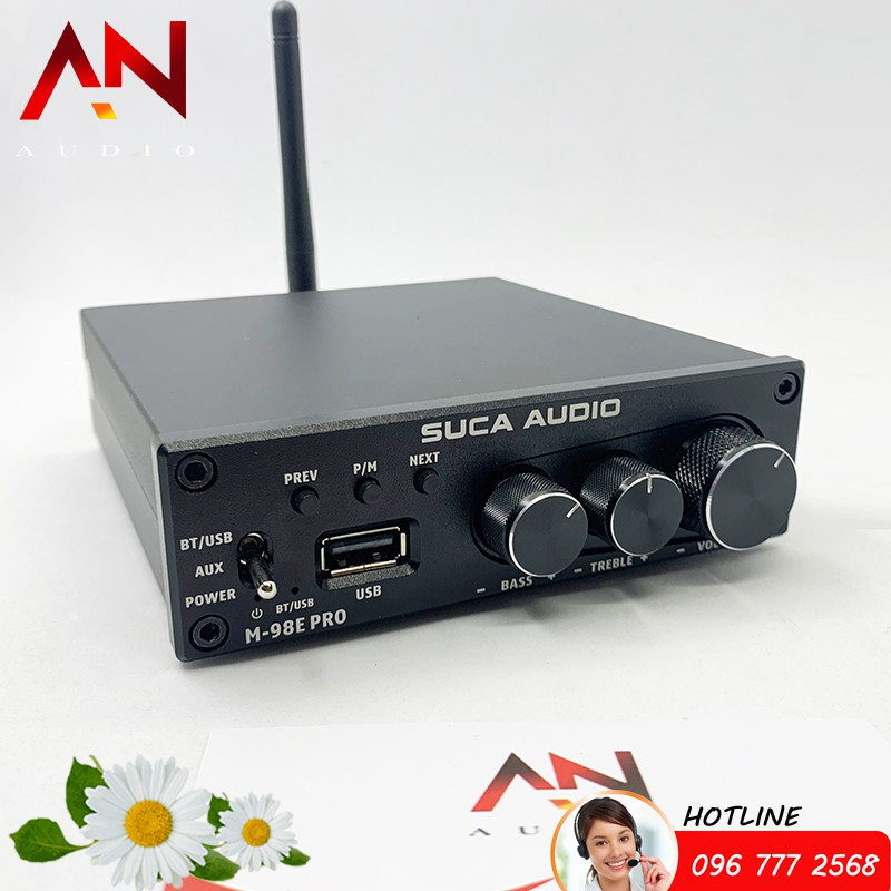 Amply Mini Công Suất Khủng M98E-Pro -160W x 2 với Bass Treble và Cổng USB