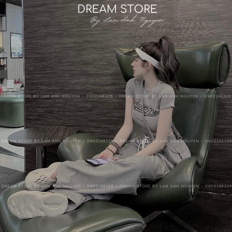 SET ÁO CROPTOP BODY + QUẦN SUÔNG HAI MÀU