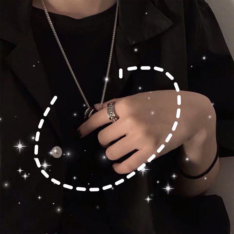 Nhẫn đeo tay bằng thép titan phong cách cá tính