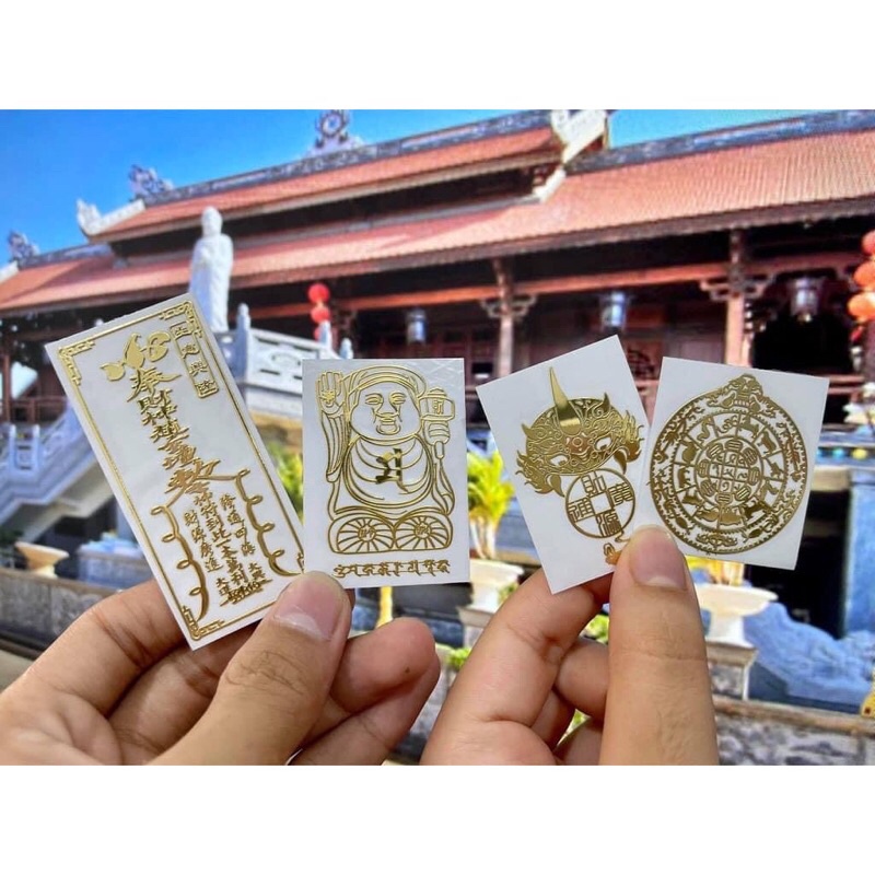 Miếng dán điện thoại may mắn, lung linh phù hợp các dòng máy