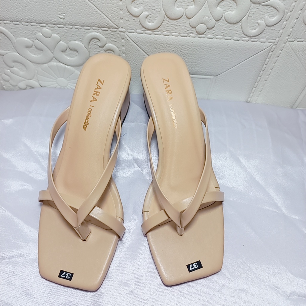GIÀY CAO GÓT NỮ GÓT VUÔNG 5CM MINHTUYETSHOES-GUỐC NỮ QUAI MẢNH HỞ MŨI KIỂU KẸP NGÓN MÃ GCG123