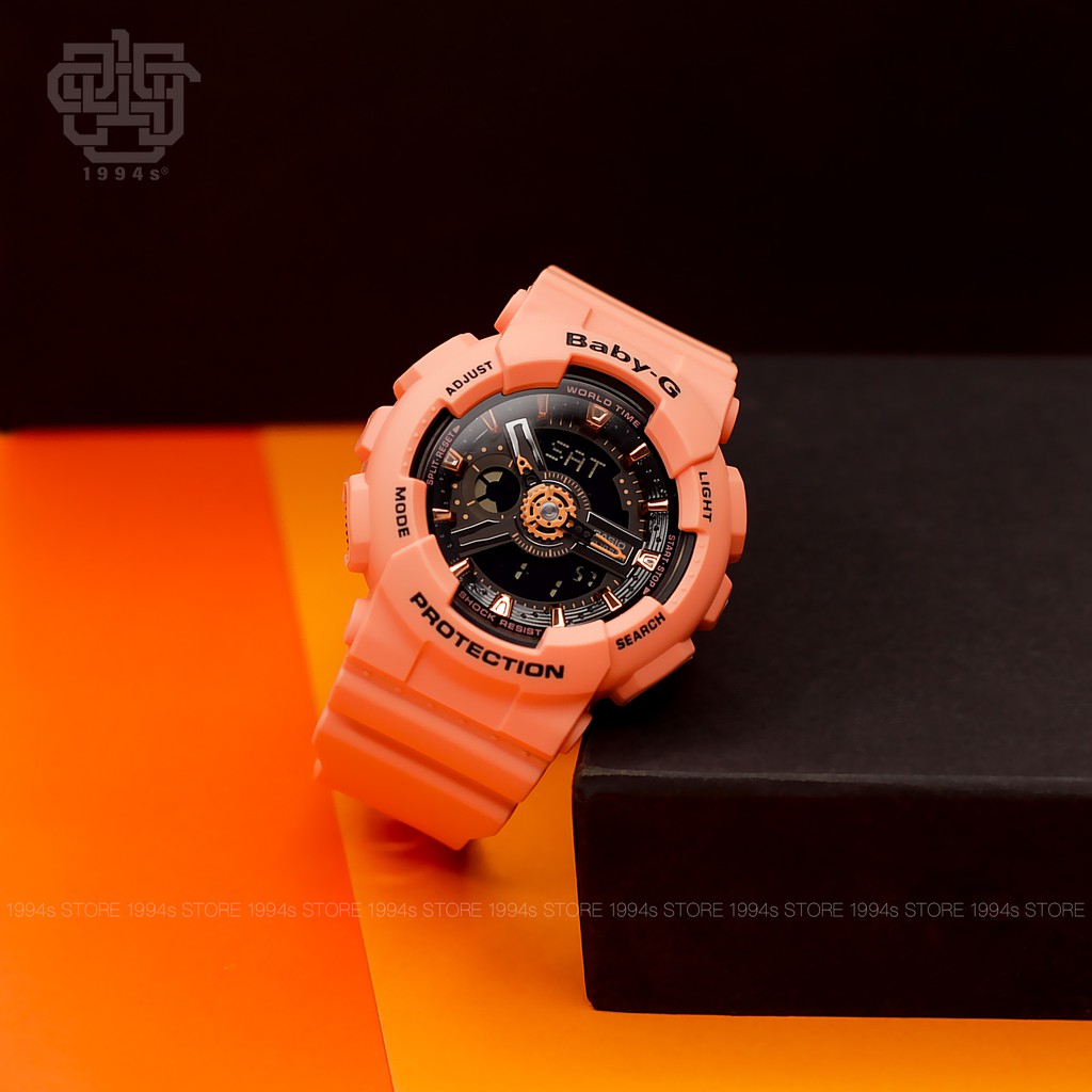 Đồng hồ nữ Casio BABY-G BA-111 / BA-111-4A2 chống va đập, hàng chính hãng
