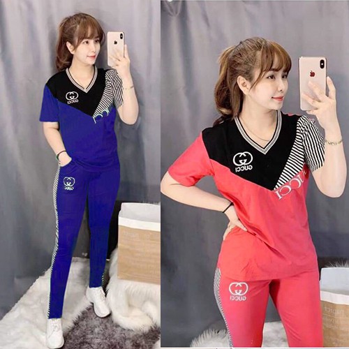 Đồ bộ nữ mặc nhà bộ mặc nhà bigsize sau sinh dễ thương thun cotton quần lửng S162