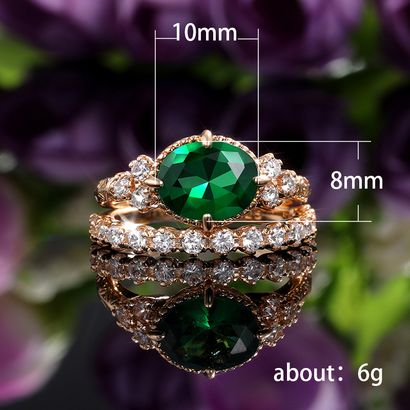 Bộ 2 Nhẫn Mạ Vàng / Bạc 925 Đính Đá Sang Trọng