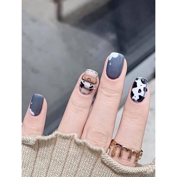 Khuôn bò sữa làm nail