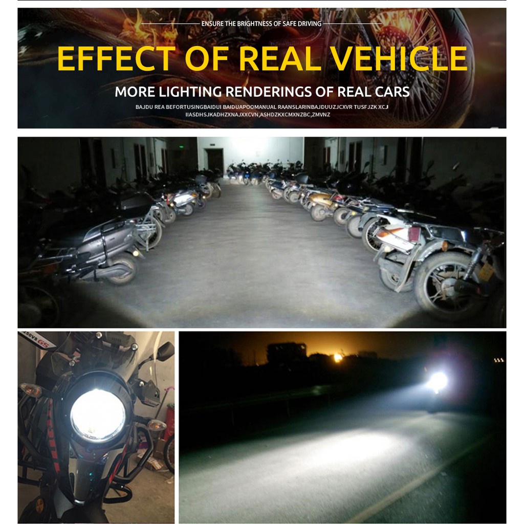 1 Đèn Pha Led H4 40W CSP 6500 Chuyên Dụng Cho Xe Hơi/Xe Máy