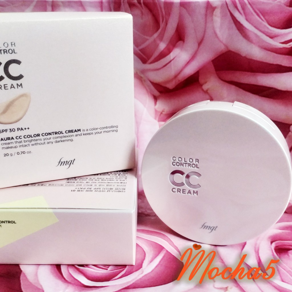 Kem nền CC cream The Face Shop Aura Color Control Cream TFS Spf30 PA++