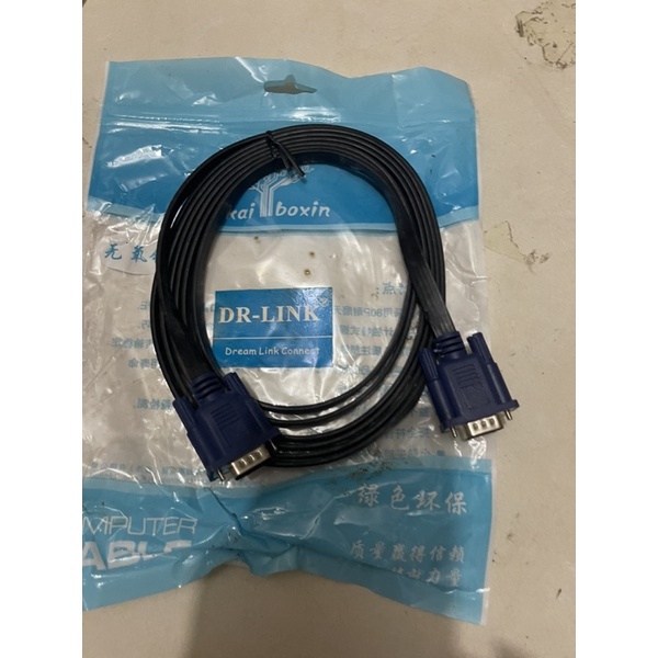 Dây cáp Vga 3m dẹt 3+6 - cáp 2 đầu VGA đực xịn tốt chât lượng cao