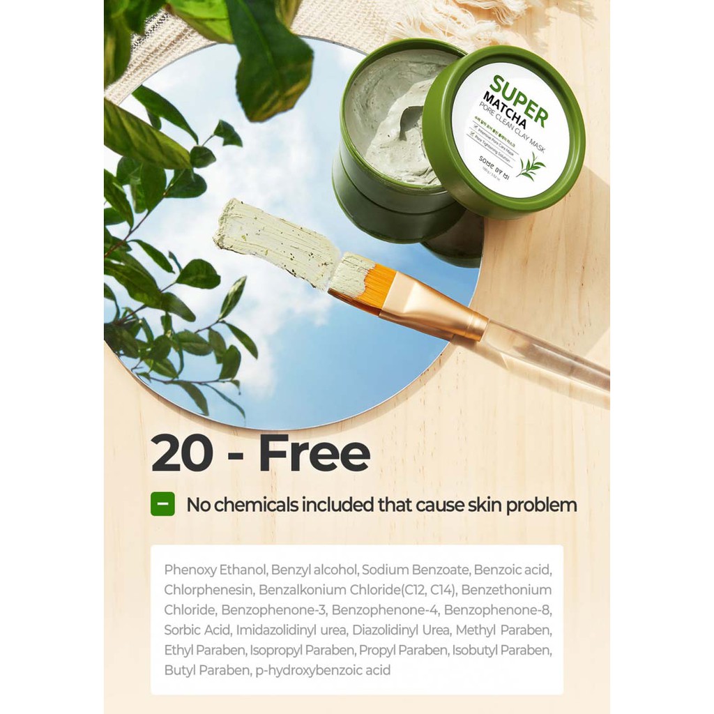 Mặt Đất Sét Trà Xanh Some By Mi Super Matcha Pore Clean Clay Mask - 100g