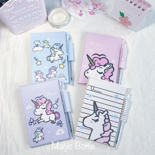 Note unicorn kèm bút
