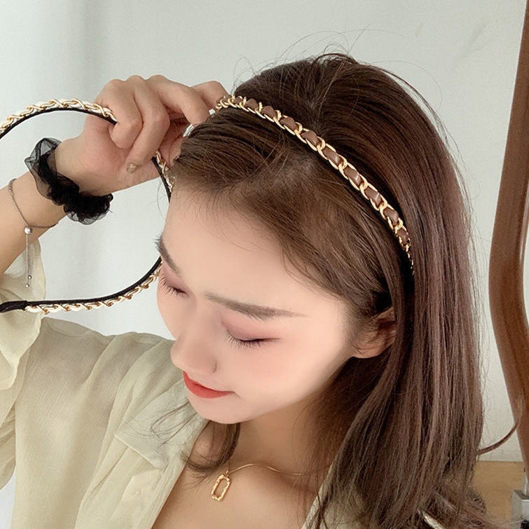 Băng Đô Cài Tóc Vải Mỏng Dáng Ngắn Phong Cách Hàn Quốc Thanh Lịch Thời Trang Mùa Hè Hàng Mới Dành Cho Bạn Nữ