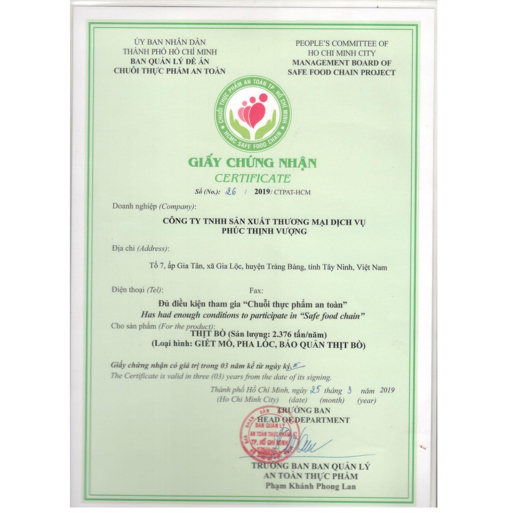 Bò viên GÂN PTV 500gr - đạt chuẩn VietGap